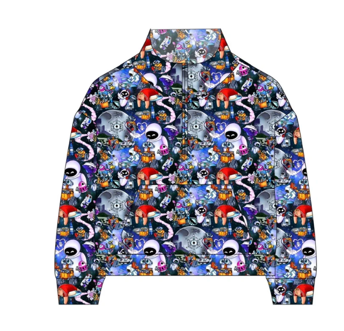 Trash Bot French Terry Quarter Zip