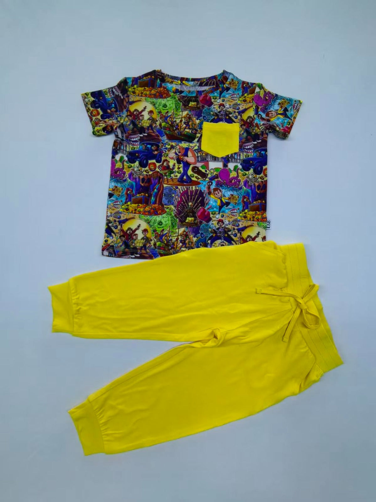 Hey You Guys Pocket Tee & Joggers Daywear Set
