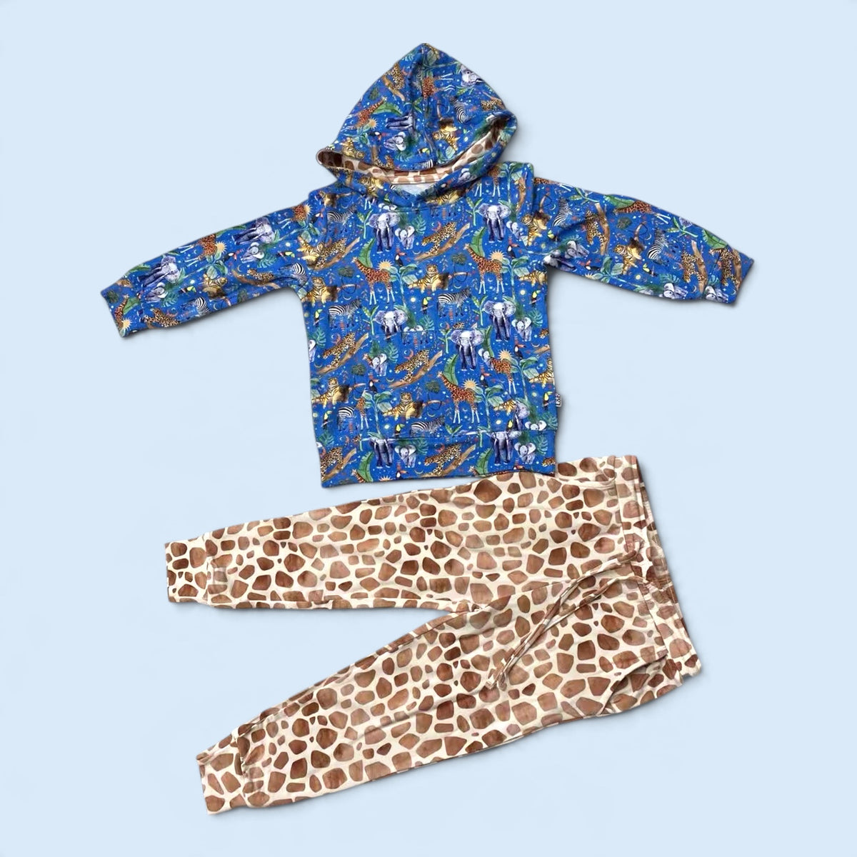 Jungle Friends French Terry Hoodie Set