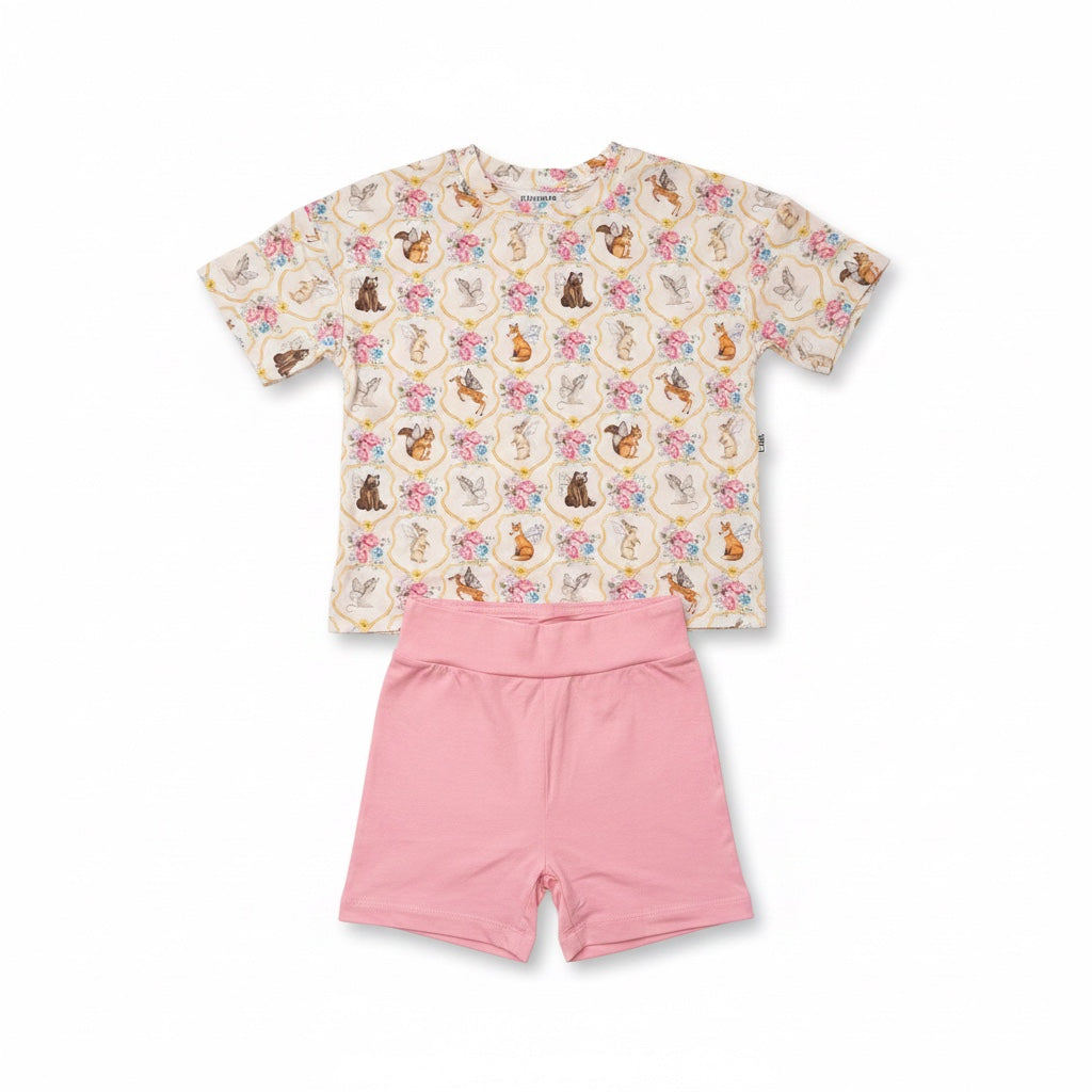 Woodland Fairies Boxy Tee & Shorts Daywear Set