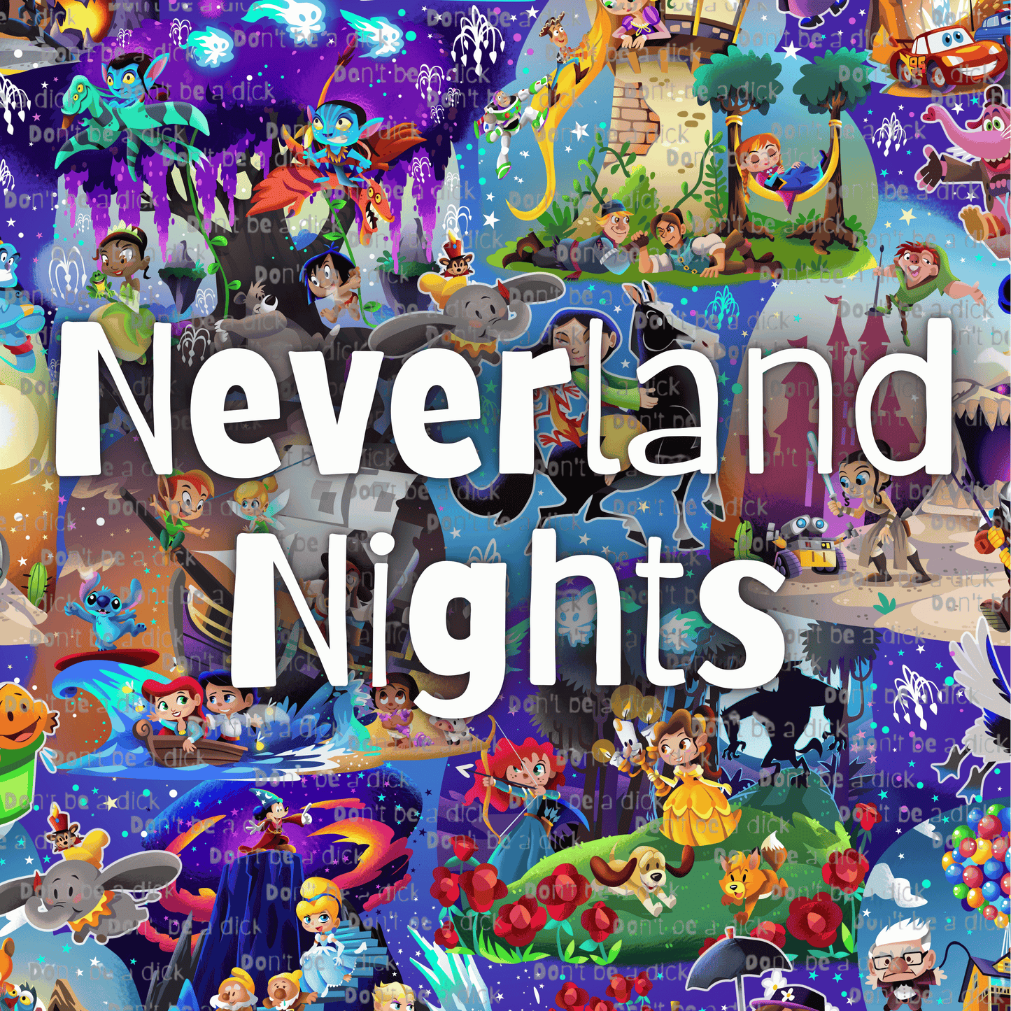 Neverland Nights Burp Cloth