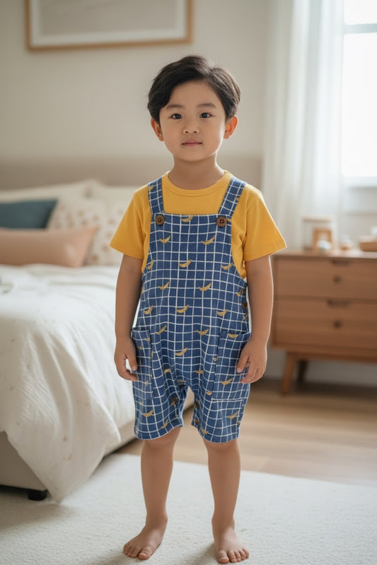 Bananas Overall Short Set