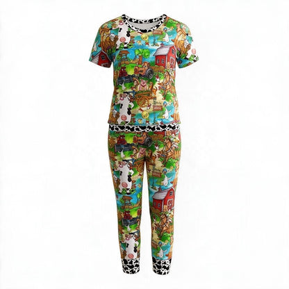 Down On The Farm Short Sleeve & Pants Pajama Set