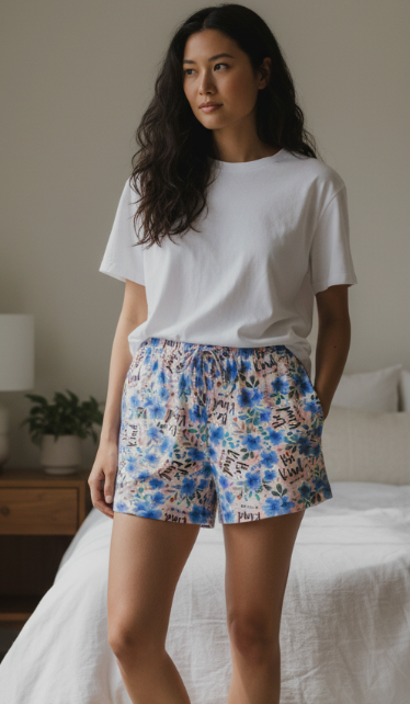 Bee Nice Mom Shorts