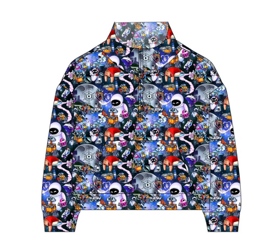 Trash Bot French Terry Quarter Zip