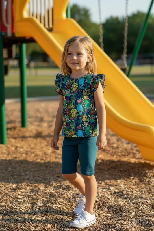 Bed Bugglers Flutter Sleeve & Shorts Set