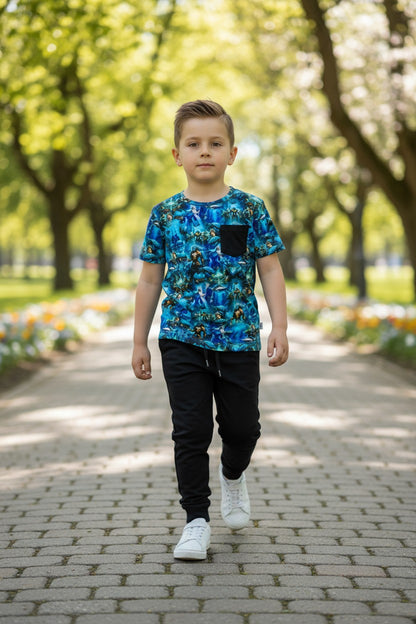 Lost City Pocket Tee & Joggers Daywear Set