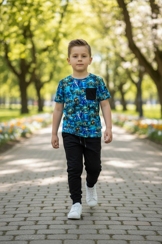 Lost City Pocket Tee & Joggers Daywear Set