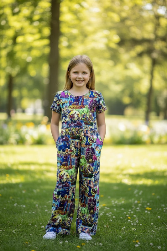 Hey You Guys Wide Leg Romper