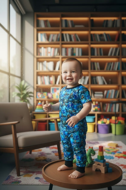 Lost City Short Sleeve & Pants Pajama Set