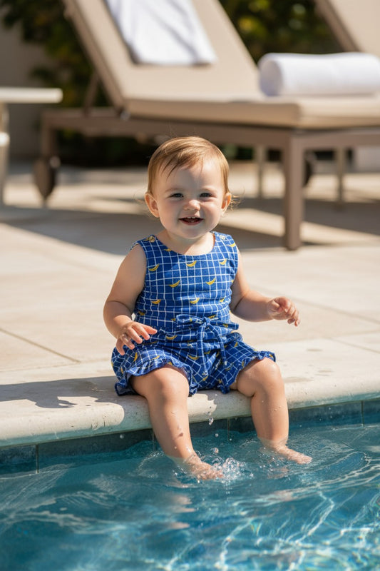 BANANAS Ruffle Bottom Shorts Romper