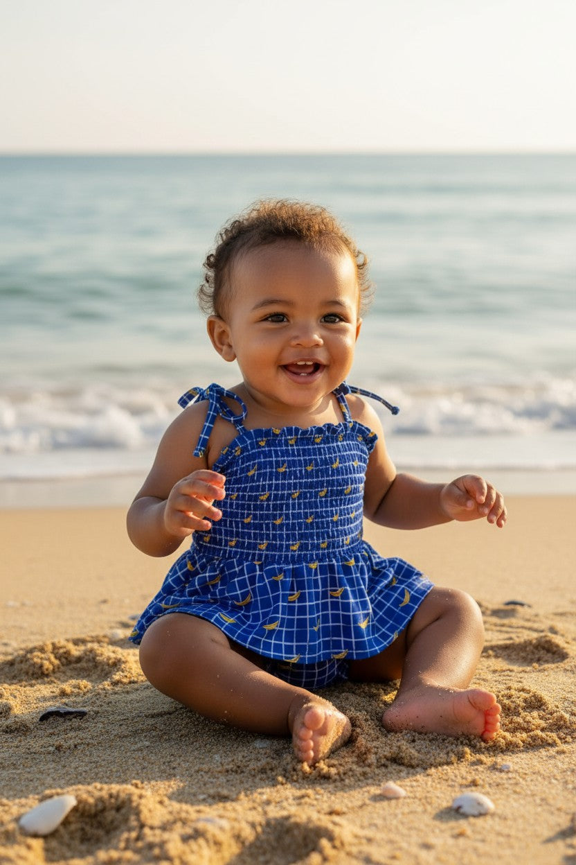 BANANAS Smocked Bodysuit Bubble