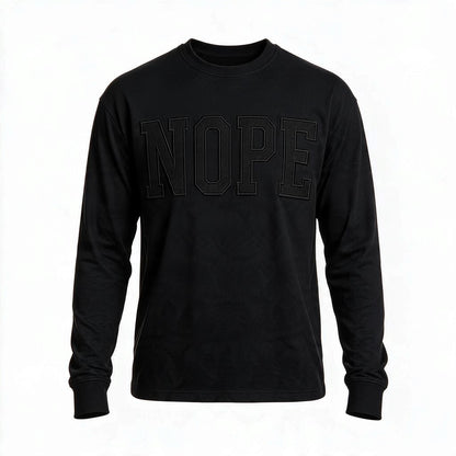 NOPE embroidered crewneck
