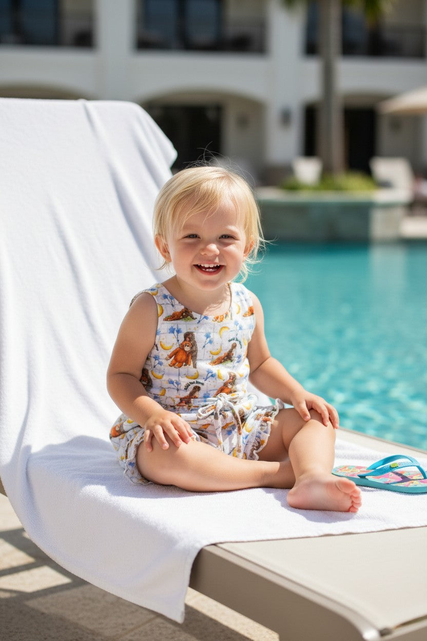 PUNCH Ruffle Bottom Shorts Romper