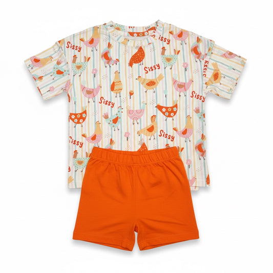 Sissy Boxy Tee & Shorts Daywear Set